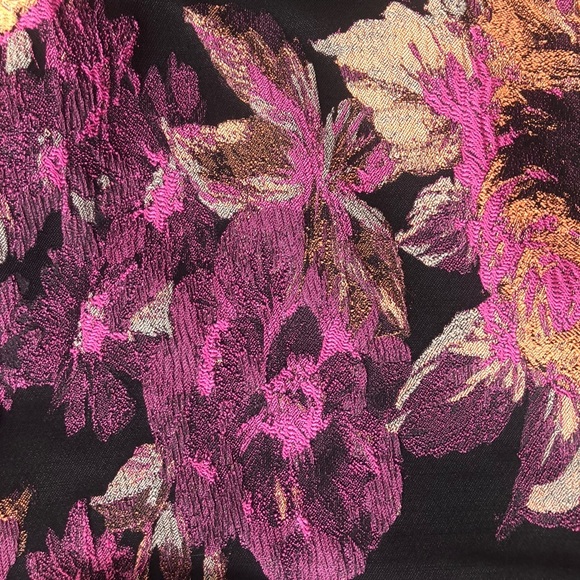 NWT Lulu's Black Floral Print Strapless Mini Dress With Lining Size M - Picture 7 of 11